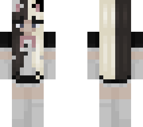 split hair cat maid