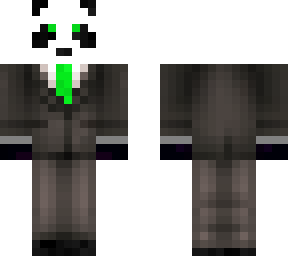 suit panda (green)