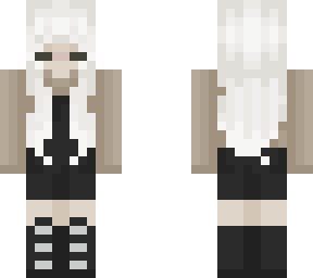 white haired aesthetic girl