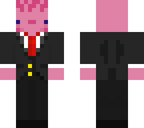 axolotl in a suit