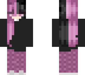 black and purple pj girl!