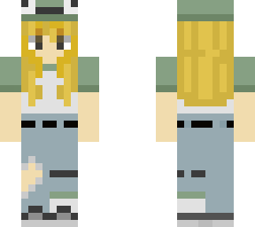 blonde frog girl