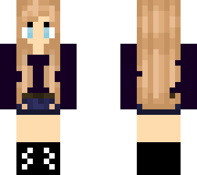 blonde girl w purple shirt