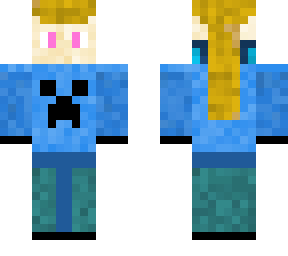 blue creeper hoodie