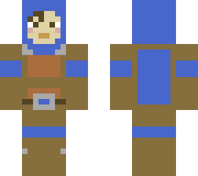 blue leather armour skin