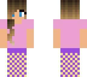 cute checkered pj girl