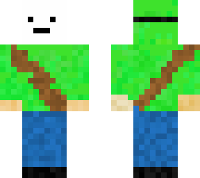 dream with green coat on