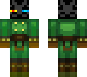 fire and ice enderman in magnus armor