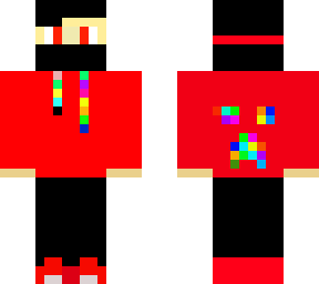 gamer red&rainbow