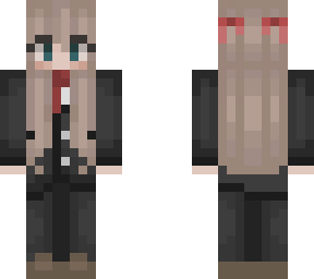 girl in a suit