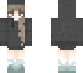 girl with black hoodie