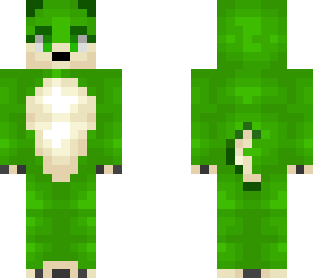 green dog