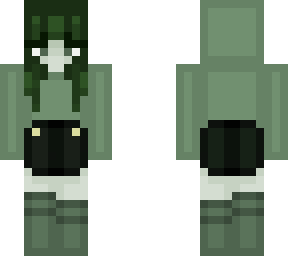 green girl with hoodie