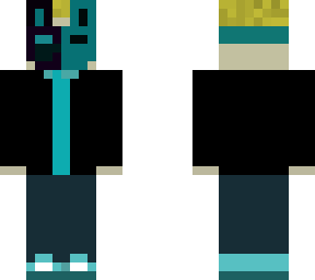 masked blue and black