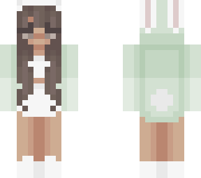 pastel green bunny