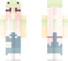 pink braids & froggie