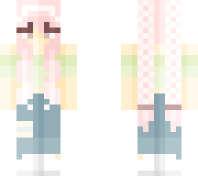 pink braids.