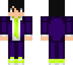 purple and lime tux