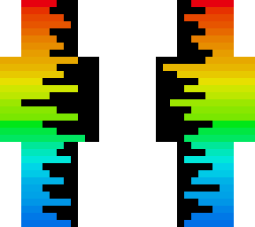 rainbow fade half and half