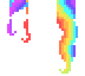 rainbow hair base