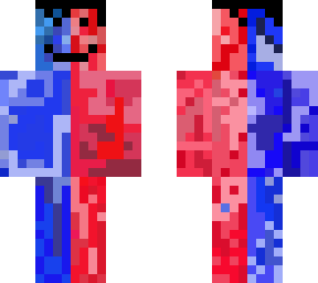 red and blue