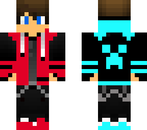 red and blue gamer boy