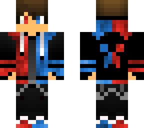 red and blue gamer boy