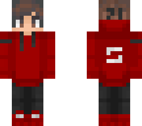 red hoodie