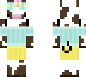 spring cow (with tail, horns, ears)