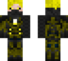 yellow prosthetic arm half face future war machine