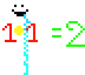 1+1=2
