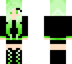 amo109s green endergirl skin without the eyes