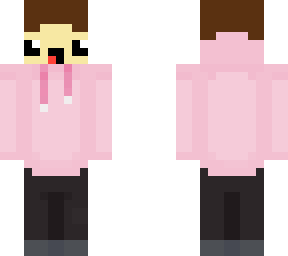 boy with pink hoodie