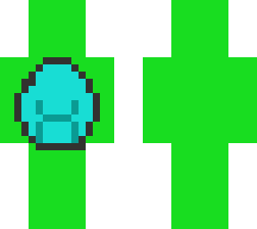 diamond with green