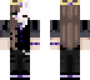 edited blue bunny mask girl :) purple