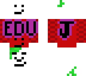 edu w/green spiral stripe