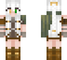 elf girl with white hair