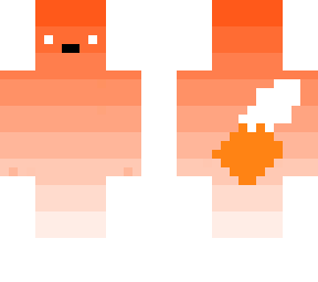gradient orange fox dude