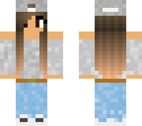 gray shirt with cute baseball cap(edited version of an original cararabbit skin)