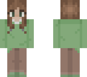 green sweater