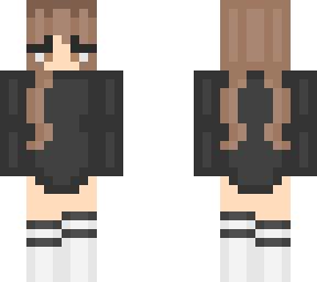 hoodie and thigh highs