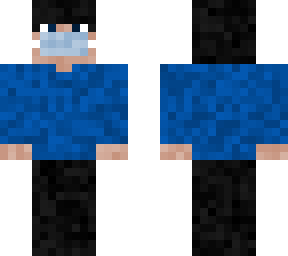 minecraft boi skin skin with a mask