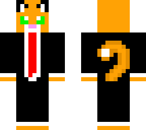 orange cat with suit and a red tye