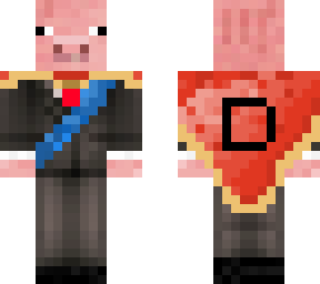 pig with suit and cape