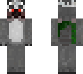 racoon with gas mask