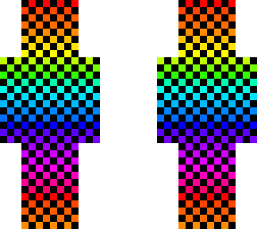 rainbow checkered