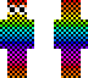 rainbow checkered w glasses