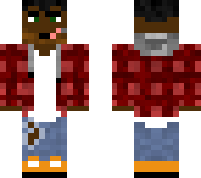 red flannel sweater