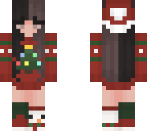 santa hat girl
