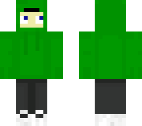shy boy with green hoodie